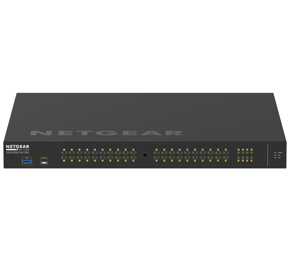 NETGEAR AV LINE 40X1G POE+ 960W and 8X SFP+ Managed Switch (Preconfigured)